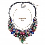 Krishna Jewel Toned Gemstones Statement Necklace 